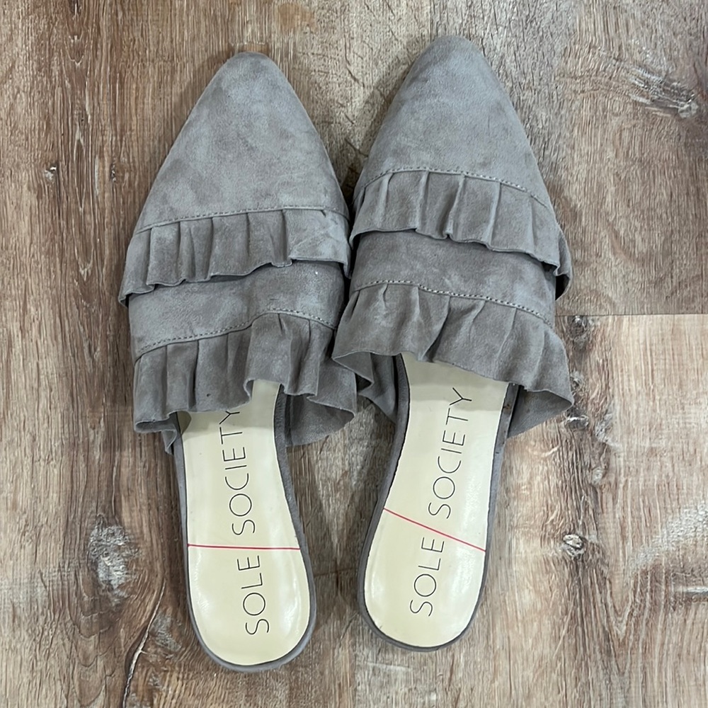 Sole Society Pollina Mule Women GREY